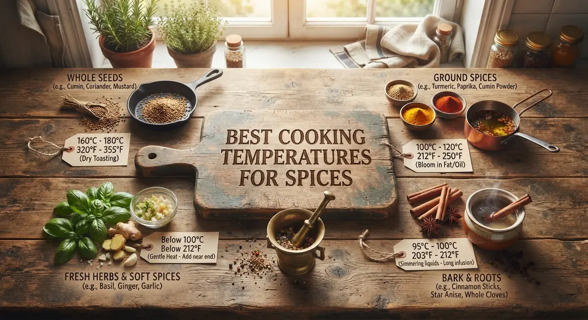 The Best Cooking Temperatures for Every Spice