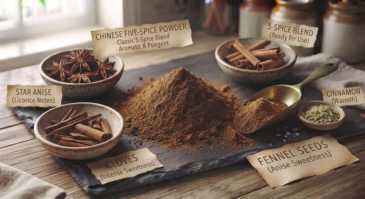 Chinese Five-Spice Powder: Balancing Sweet, Sour, Bitter, Salty, and Pungent