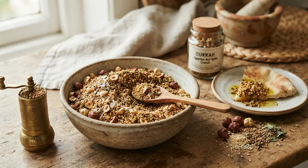 Dukkah 101: How to Transform Simple Veggies with Egyptian Nut & Spice Crunch