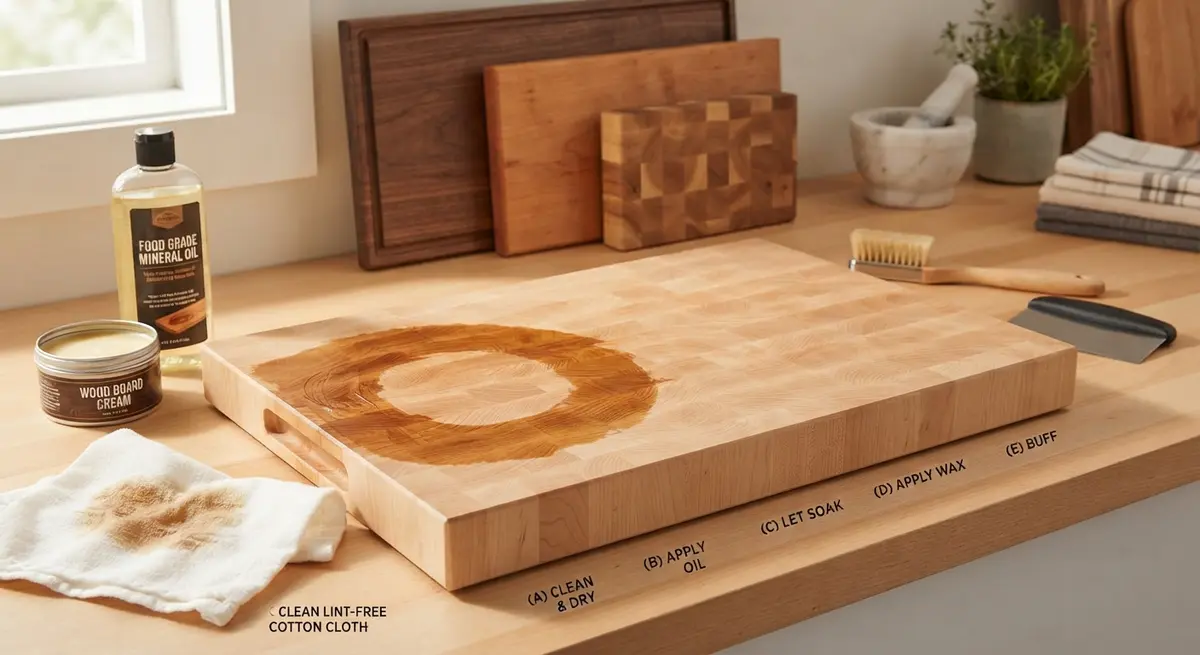 How to Season and Maintain Wooden Cutting Boards