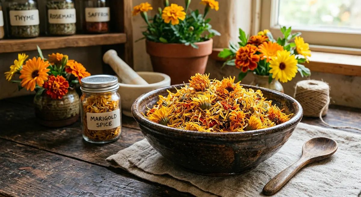 Dried Marigold Flowers: Flavor Profile, Health Benefits & Culinary Uses