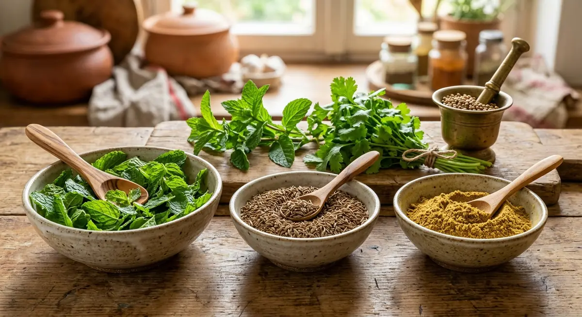 Mint and Spice: Balancing Cool Herbs with Warm Cumin and Coriander