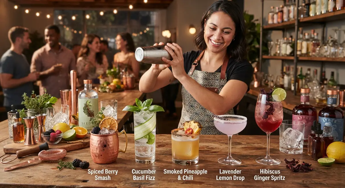 Mocktail Magic: Crafting Complex, Alcohol-Free Drinks for Guests