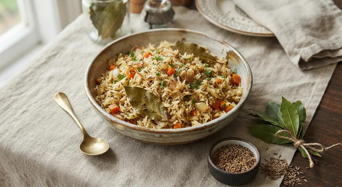 Rice Pilaf With Bay Leaf and Cumin: Flavor Every Grain Deserves