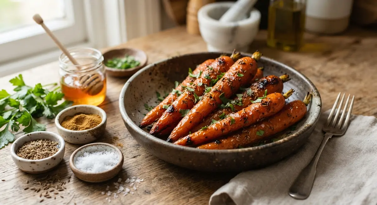 Roasted Carrots With Cumin and Honey: Sweet Meets Earthy