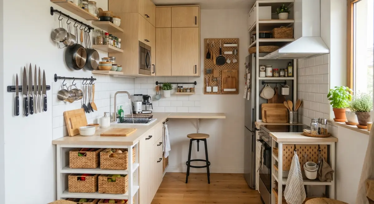 7 Simple Space-Saving Hacks for Small Kitchens