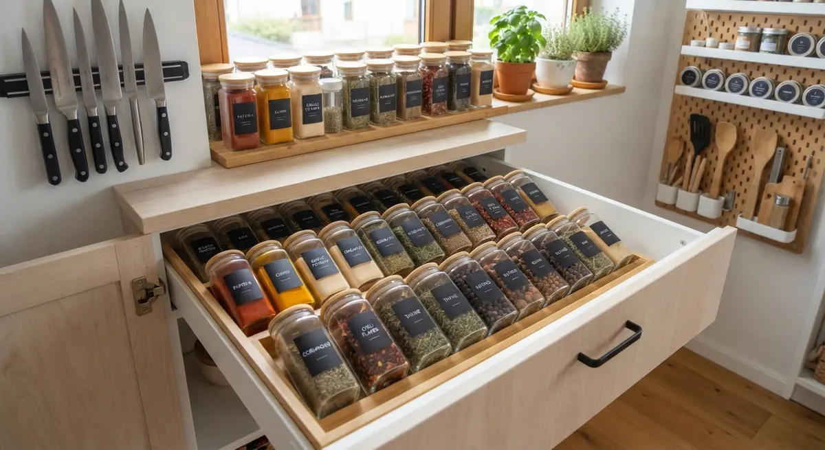 Spice Cabinet Goals: How to Label and Arrange Spices