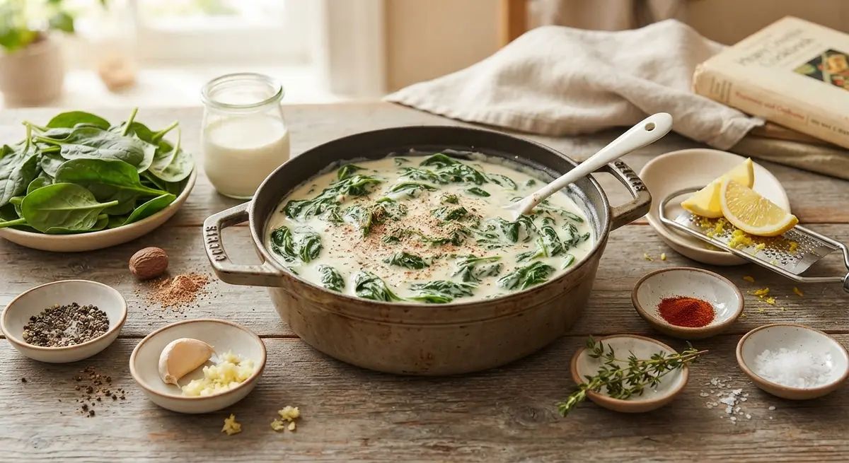 Spinach, Nutmeg, and Cream: Why a Pinch Turns Greens Into Comfort Food