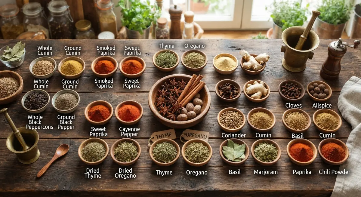 The Complete Spice Substitution Guide: Swap Ratios and When NOT to Substitute