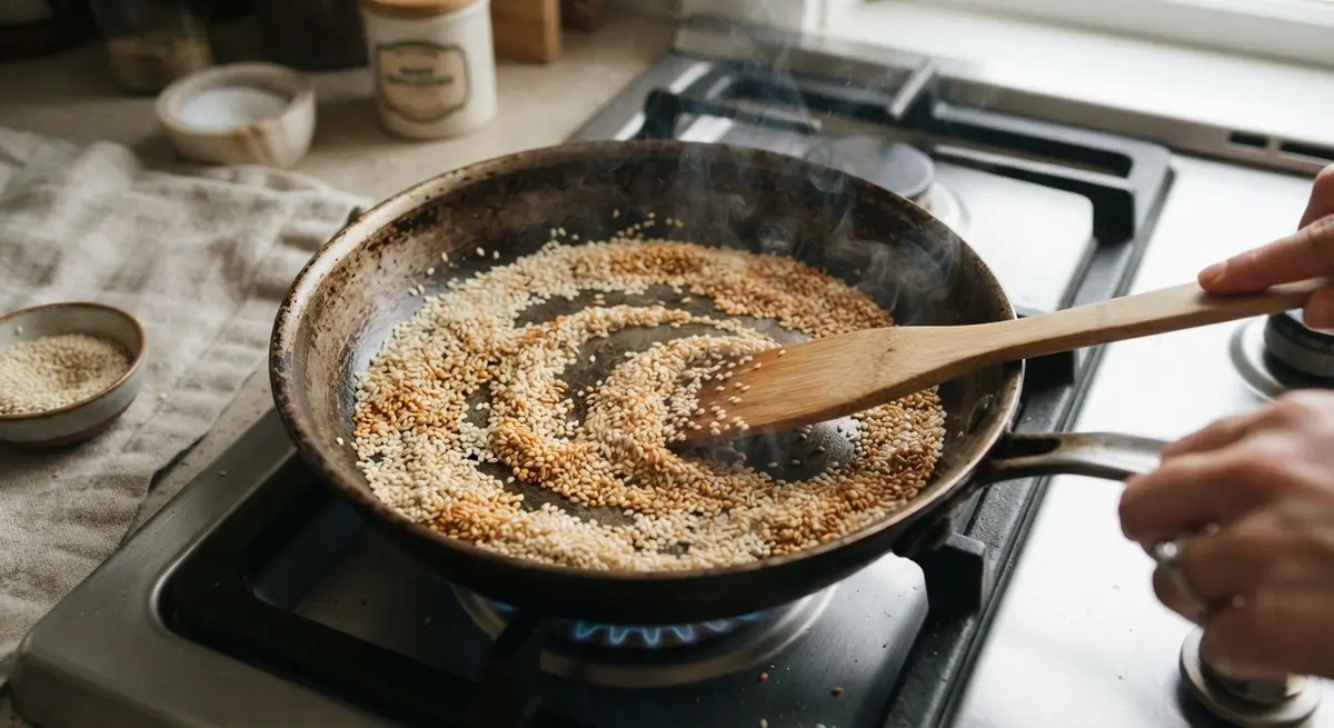 Toasting Sesame Seeds So They Pop, Not Burn