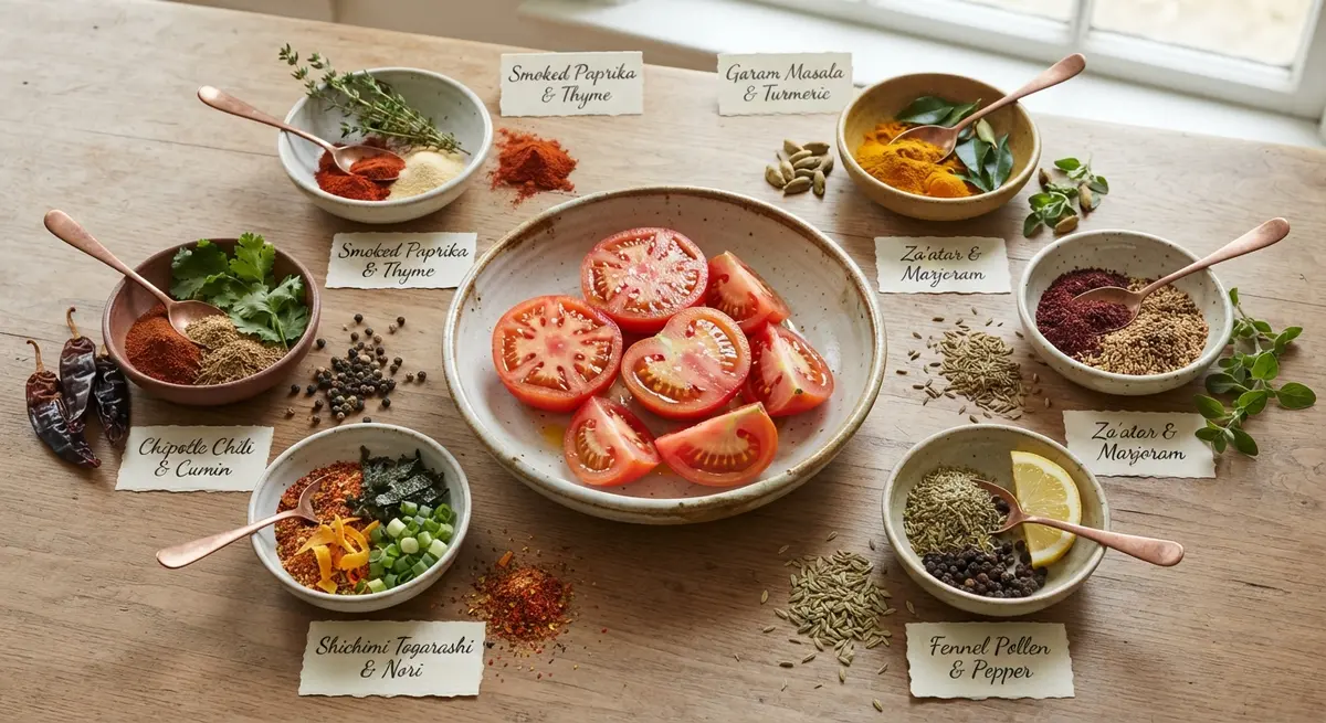Tomato and Spice: Why Basil Isn't the Only Match for Summer Tomatoes