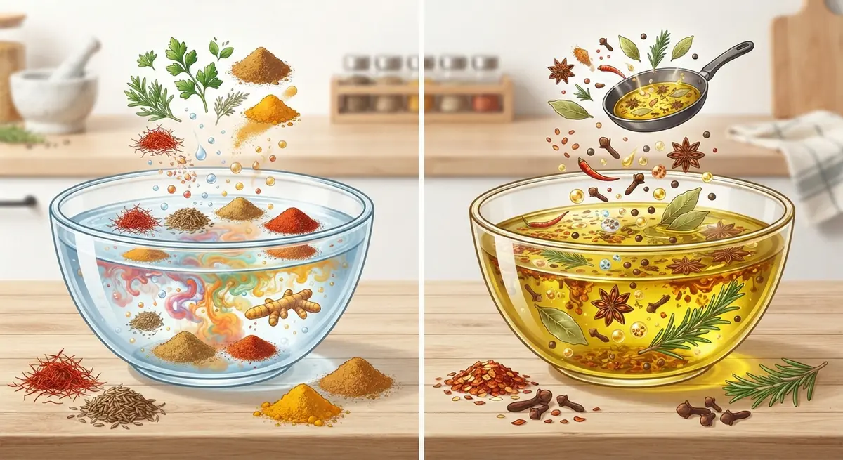 Water-Soluble vs. Fat-Soluble Flavor: How Spice Foods Respond