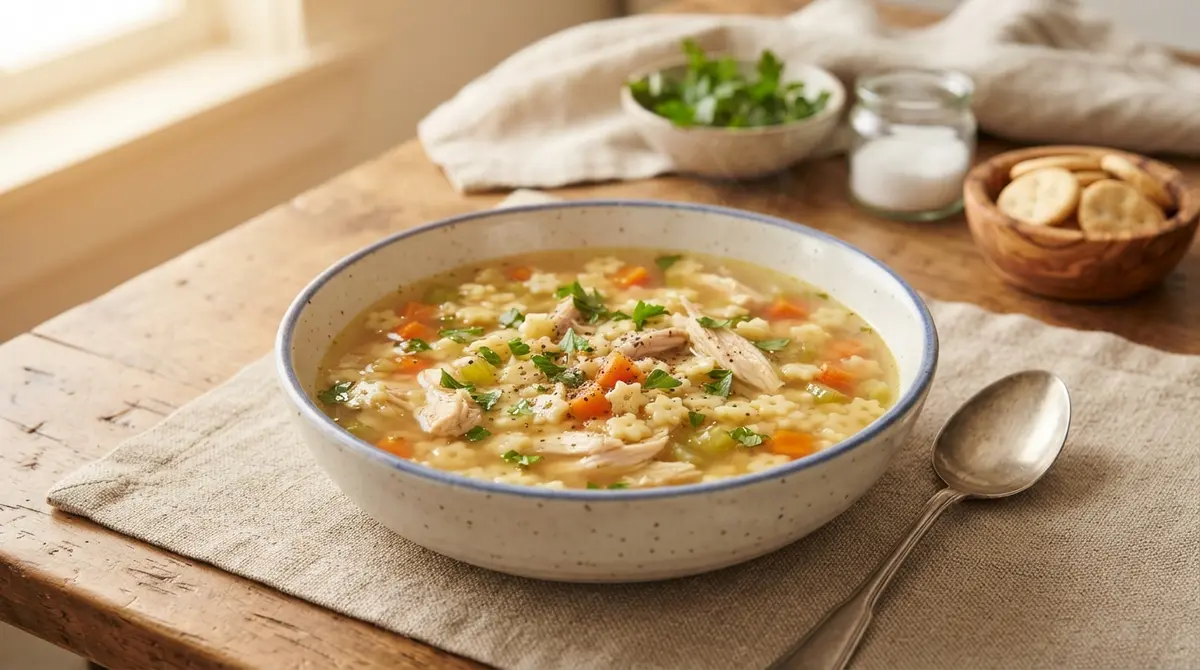 Allergy-Friendly Chicken and Stars Soup
