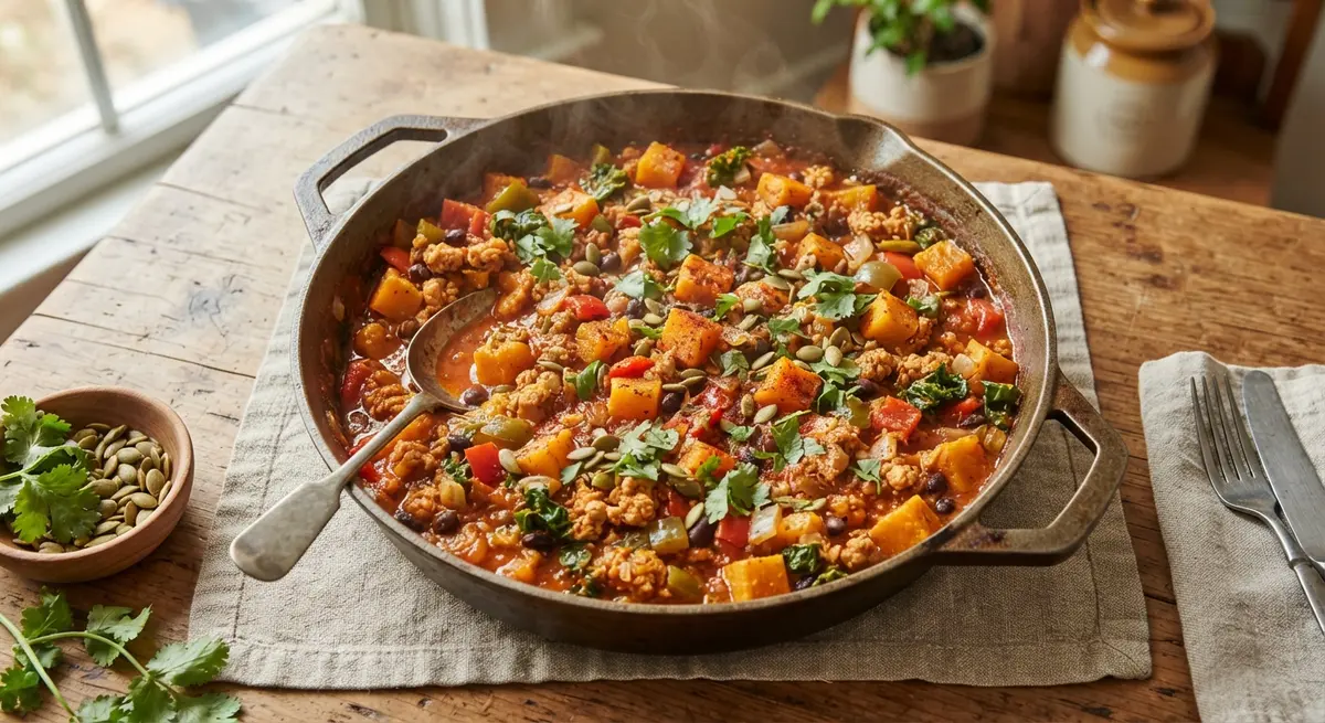 Allergy-Friendly Pumpkin and Turkey Skillet