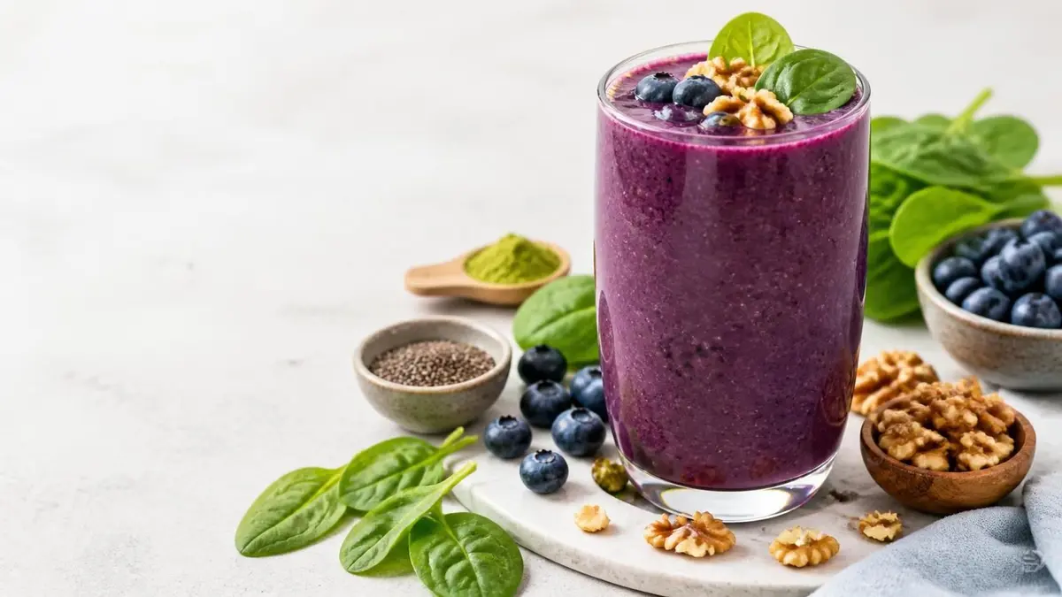 Wild Blueberry, Turmeric & Walnut Anti-Inflammatory Smoothie