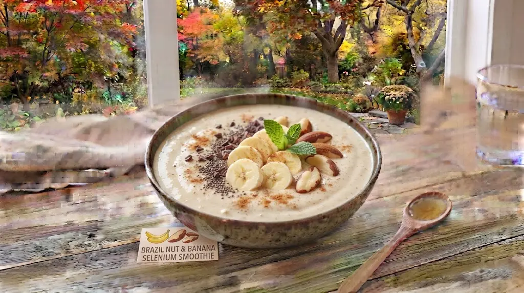 Brazil Nut & Banana Selenium Smoothie (Thyroid and Reproductive Health)
