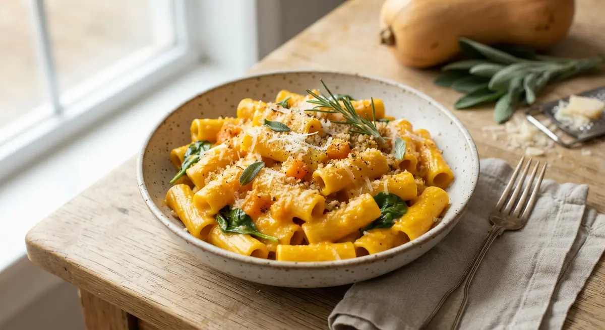 Cheesy Hidden-Butternut Pasta