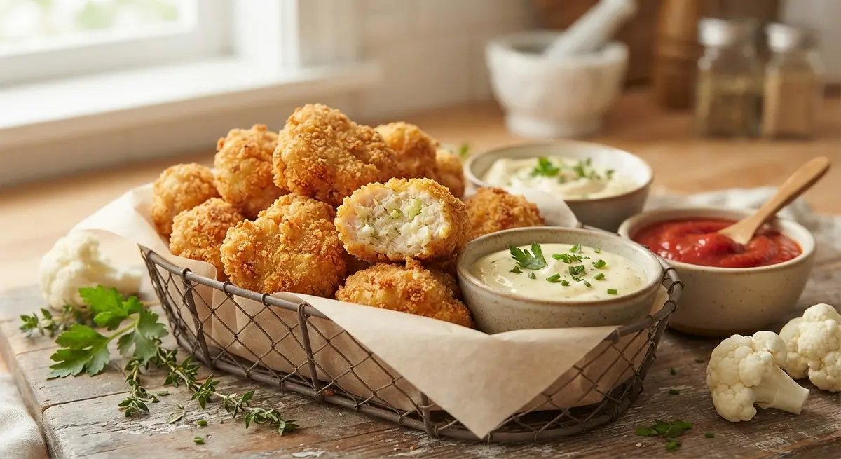 Chicken Nugget-Style Bites with Hidden Cauliflower