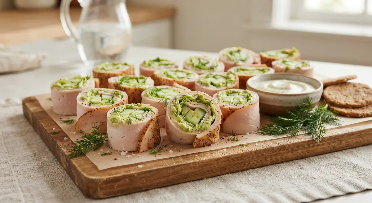 Dairy-Free Turkey Roll-Ups with Cucumber