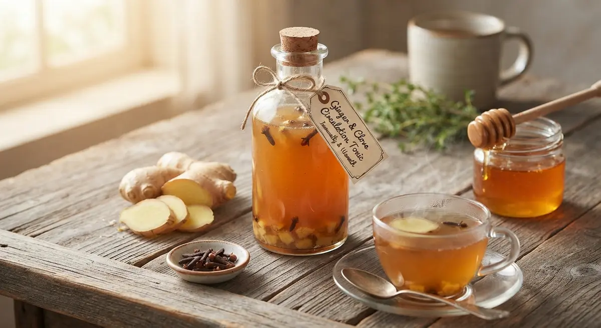 Ginger, Clove & Honey Warming Tonic (Circulation in a Cup)