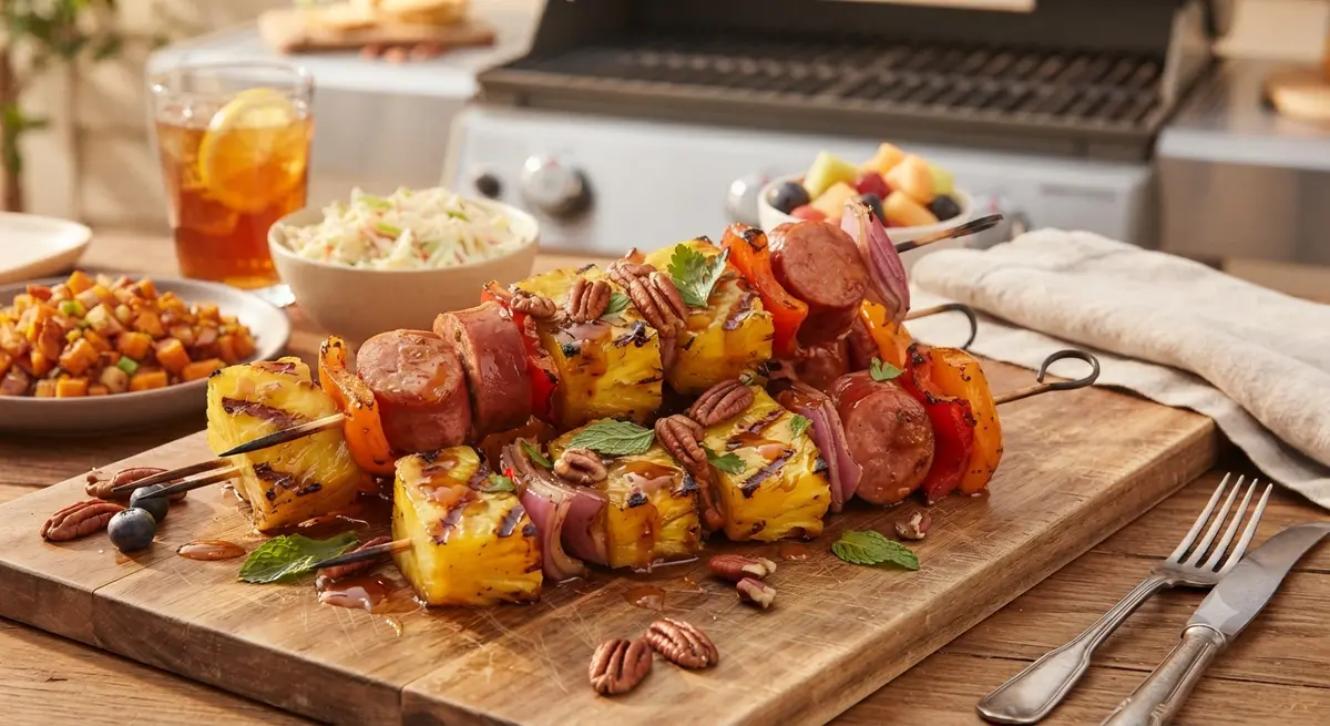 Grilled Pineapple Brunch Skewers