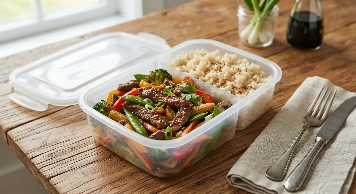 Lean Beef Stir-Fry with Brown Rice