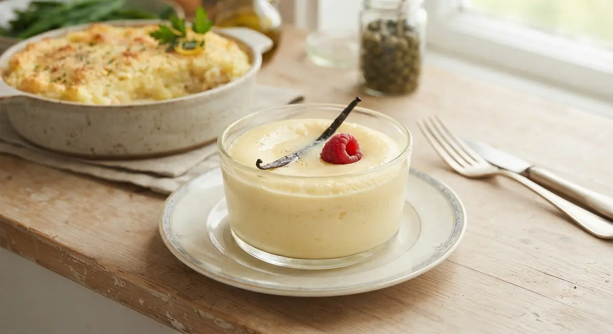 Light Vanilla & Egg Custard (Homemade Flan Style, Crustless) (Calcium and accessible protein)