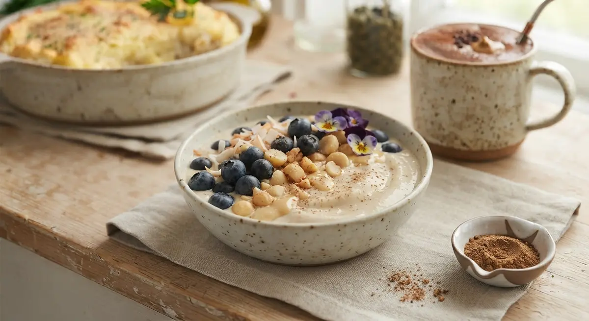 Macadamia and Blueberry Morning Bowl: Antioxidants for Cellular Rejuvenation