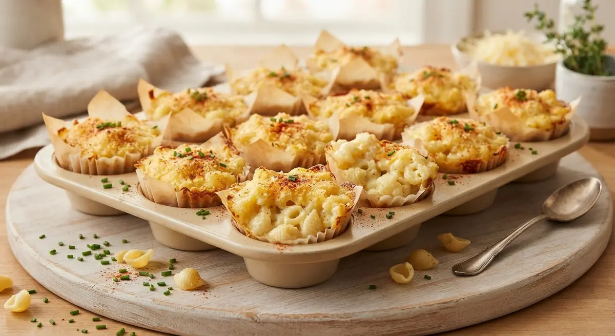Mashed Cauliflower Mac and Cheese Cups
