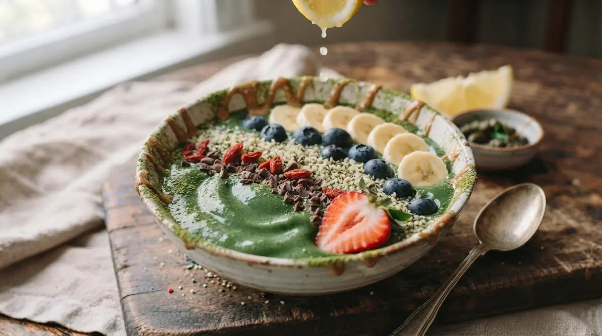 Matcha and Hemp Protein Morning Energy Bowl