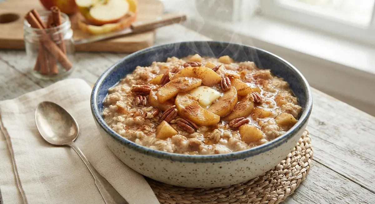 Microwave Apple Cinnamon Oatmeal Bowl
