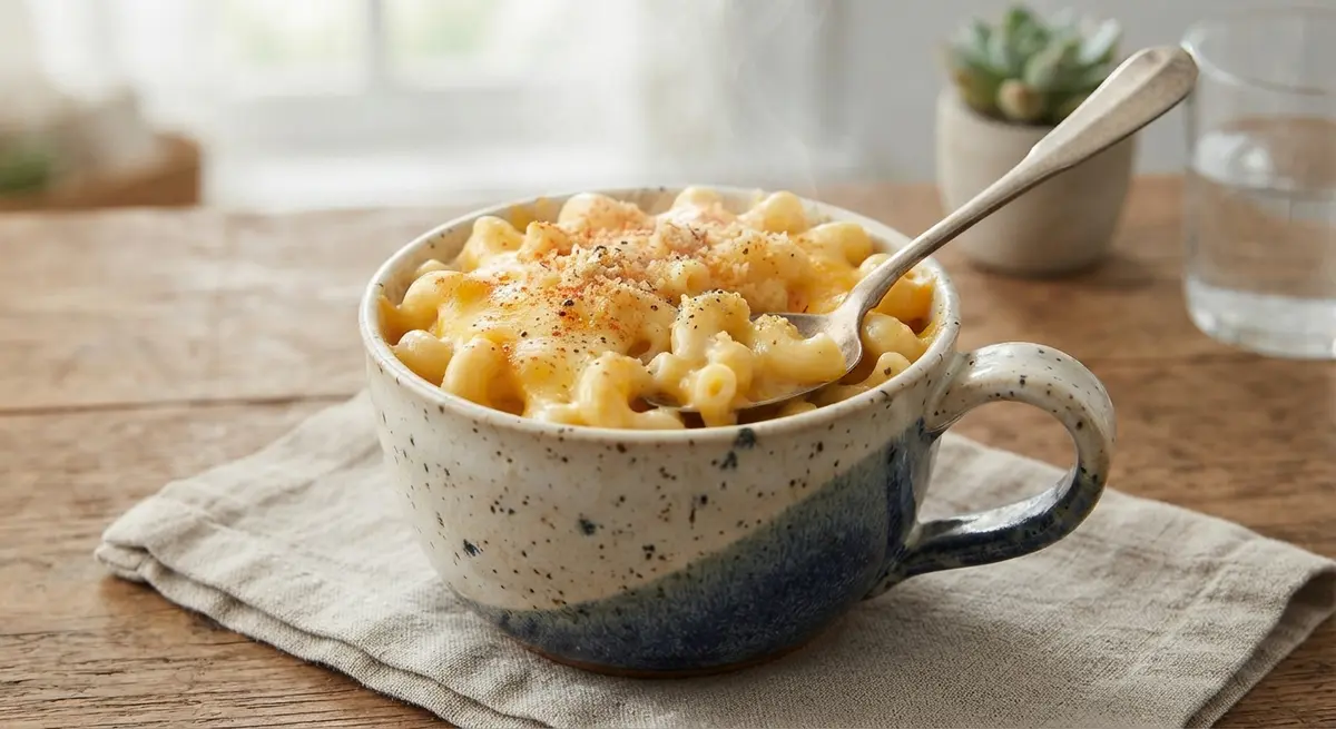 Microwave Mac and Cheese in a Mug