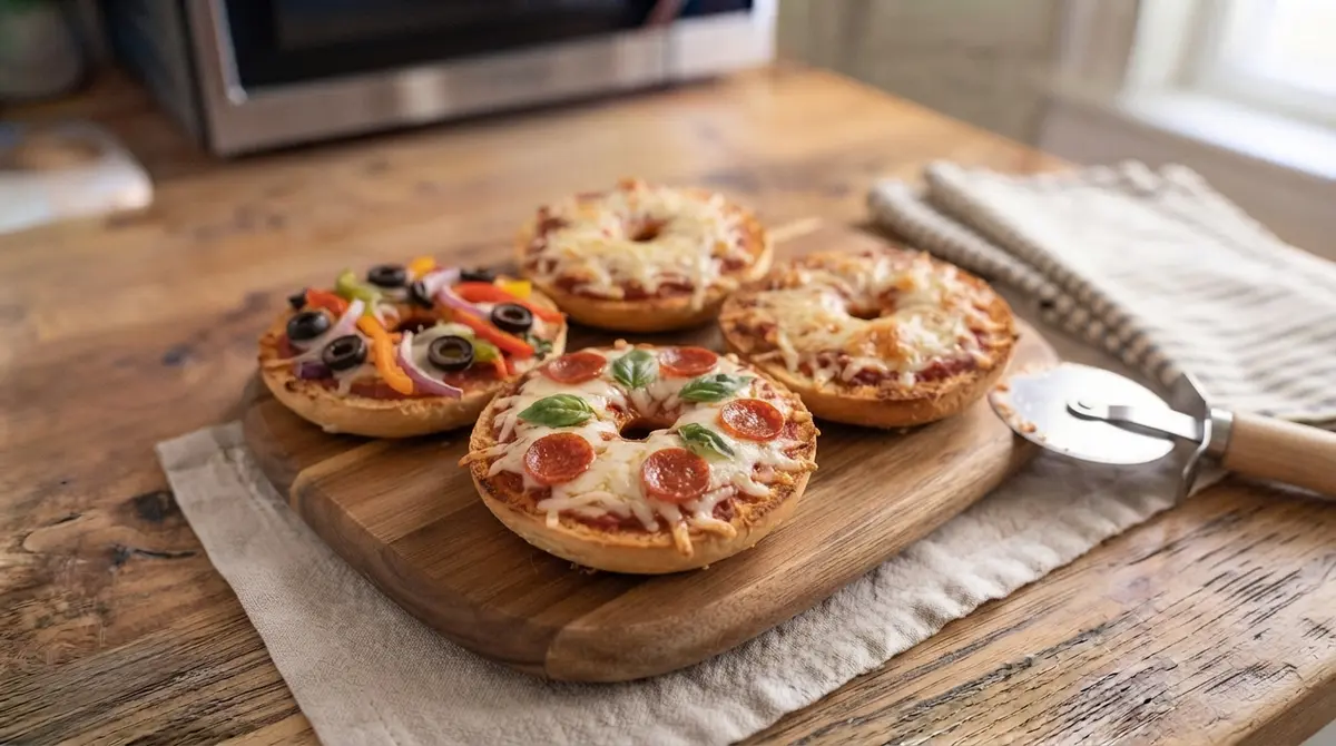 Mini Pizza Bagels with Dairy-Free Cheese