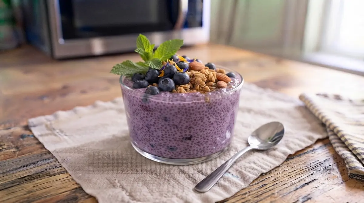 No-Cook Blueberry Chia Breakfast Bowl