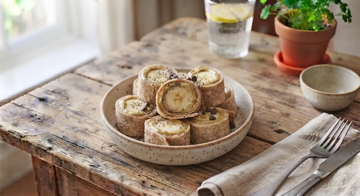 Nut-Free Sunflower Butter & Banana Roll-Ups