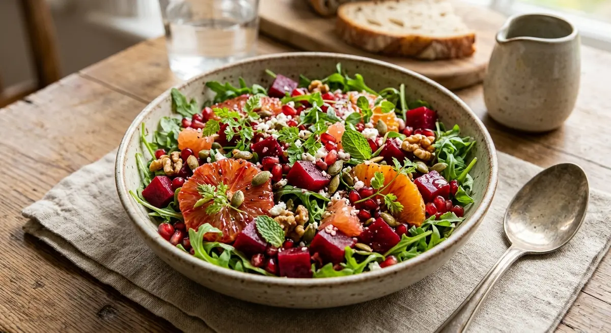 Pomegranate & Beetroot Booster Salad (Pre-Workout Intimacy Plate)