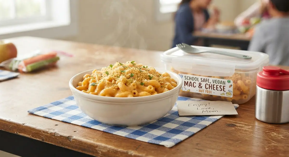 School-Safe Vegan Macaroni and Cheese