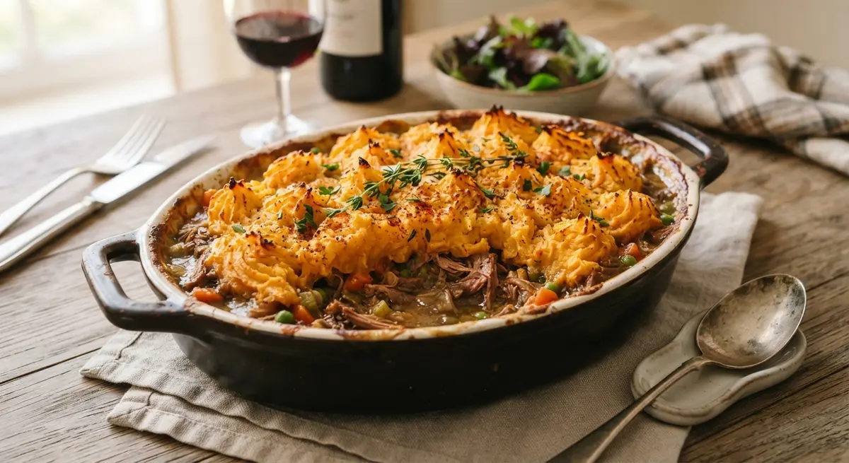 Shredded Duck & Sweet Potato Shepherd's Pie (Iron and postpartum comfort)