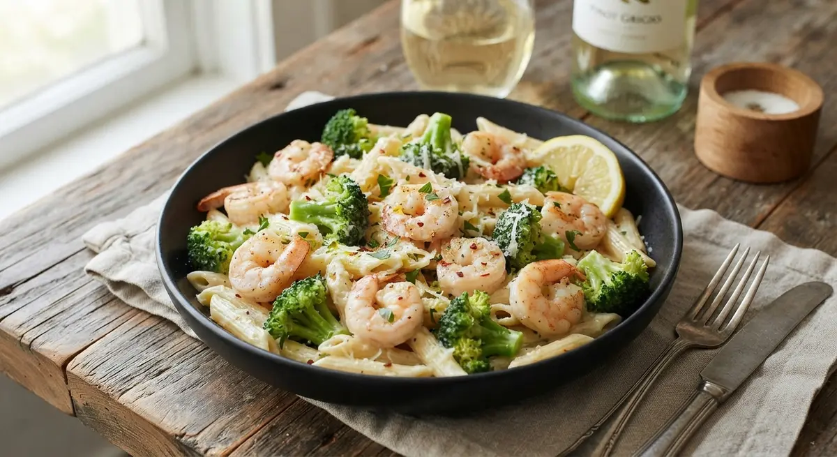 Shrimp and Broccoli Pasta