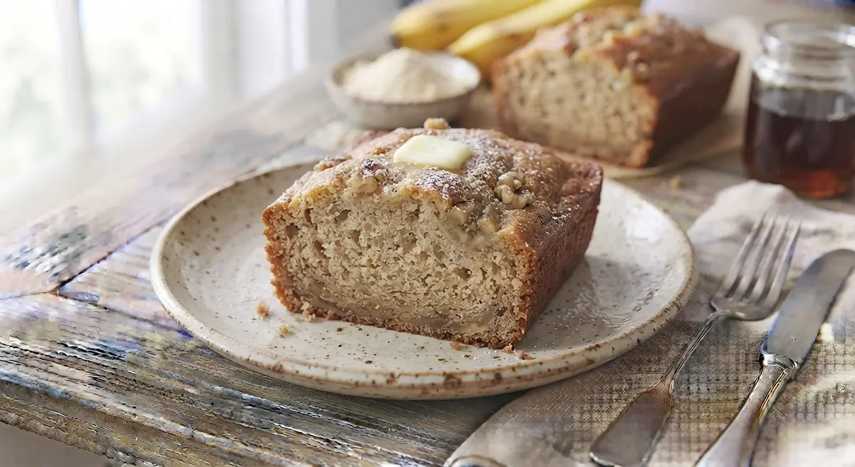 Soft Banana Bread Made with Almond Flour (Gentle energy)