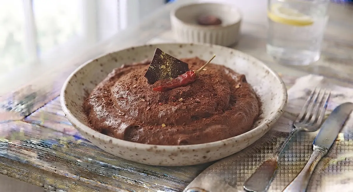 Spiced Dark Chocolate Mousse with Cayenne & Cinnamon (Mood and Circulation Dessert)